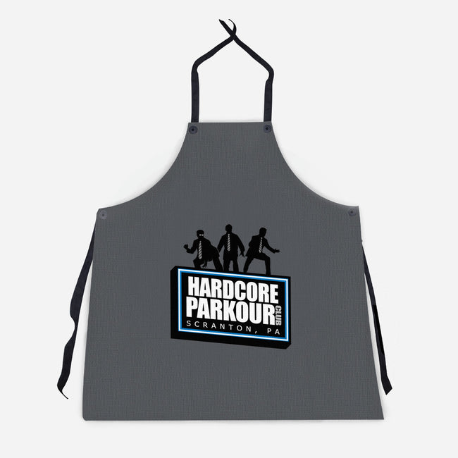 Hardcore Parkour Club-unisex kitchen apron-RyanAstle