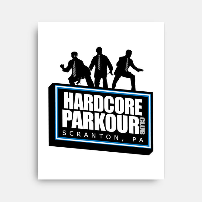 Hardcore Parkour Club-none stretched canvas-RyanAstle