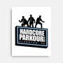 Hardcore Parkour Club-none stretched canvas-RyanAstle