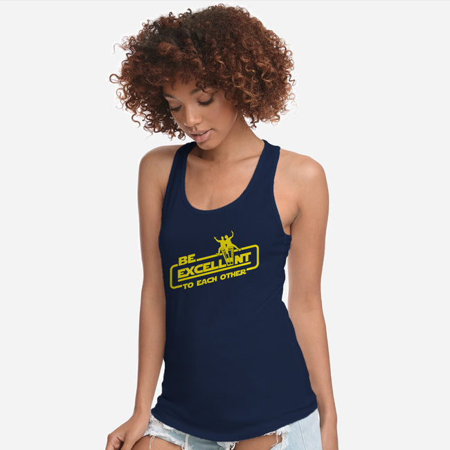 Return Of The Excellent Duo-womens racerback tank-Boggs Nicolas