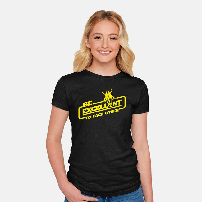 Return Of The Excellent Duo-womens fitted tee-Boggs Nicolas