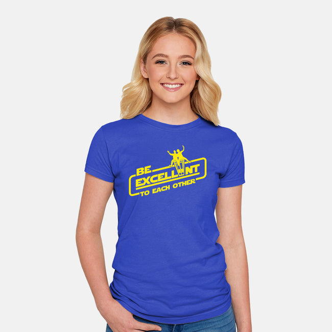 Return Of The Excellent Duo-womens fitted tee-Boggs Nicolas