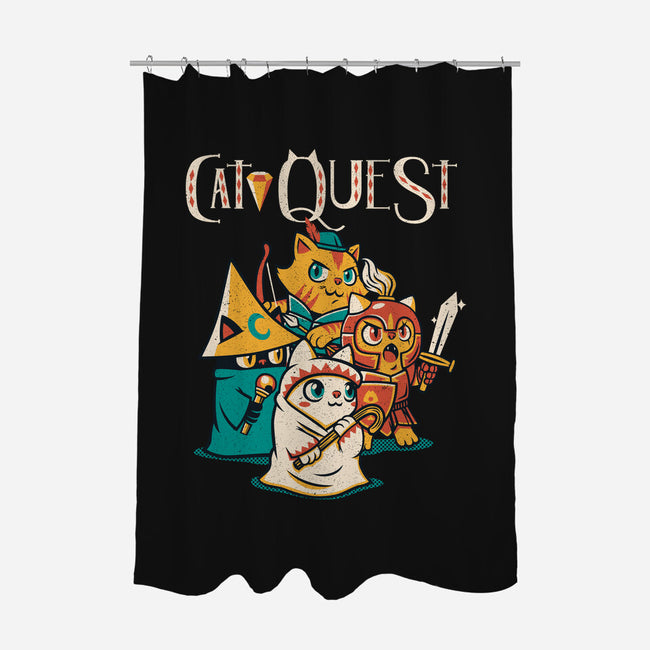 Cat Quest-none polyester shower curtain-tobefonseca