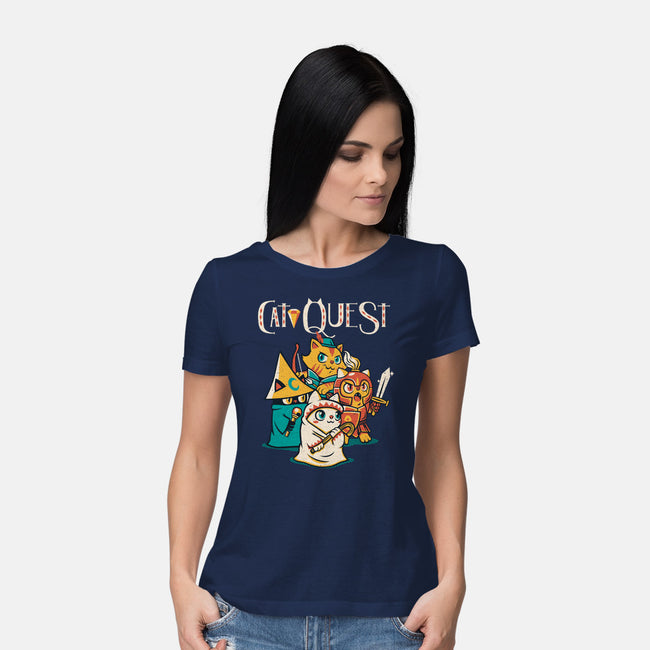 Cat Quest-womens basic tee-tobefonseca