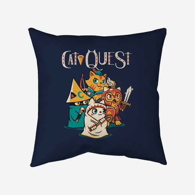 Cat Quest-none removable cover w insert throw pillow-tobefonseca