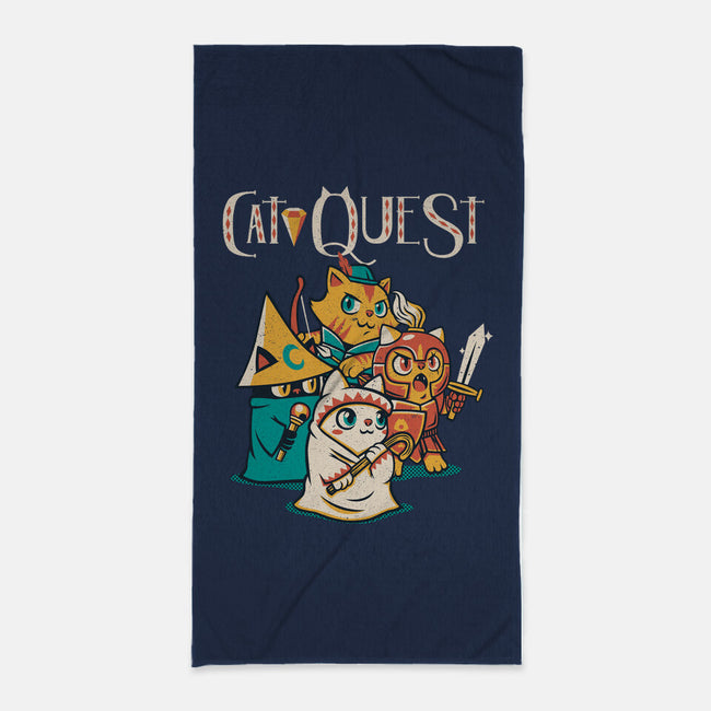 Cat Quest-none beach towel-tobefonseca