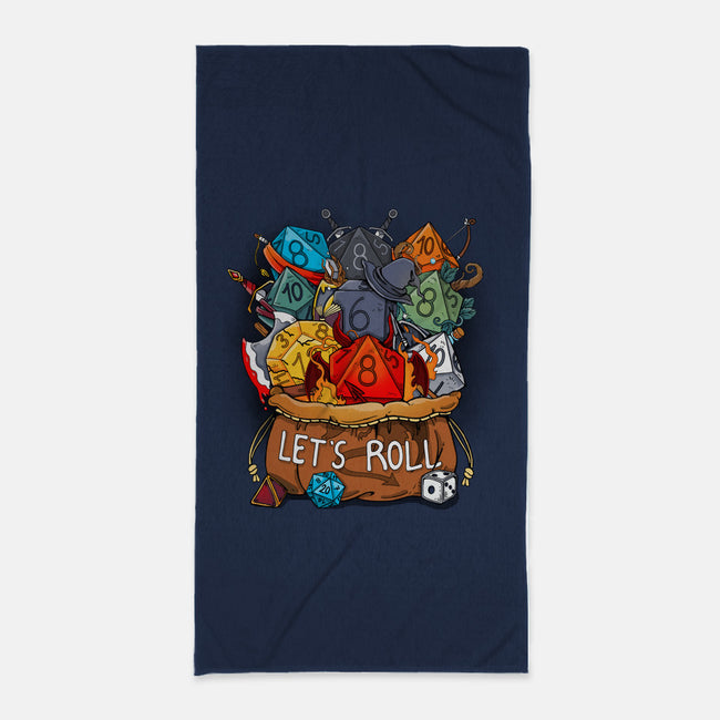 Alright, Let's Roll-none beach towel-Vallina84