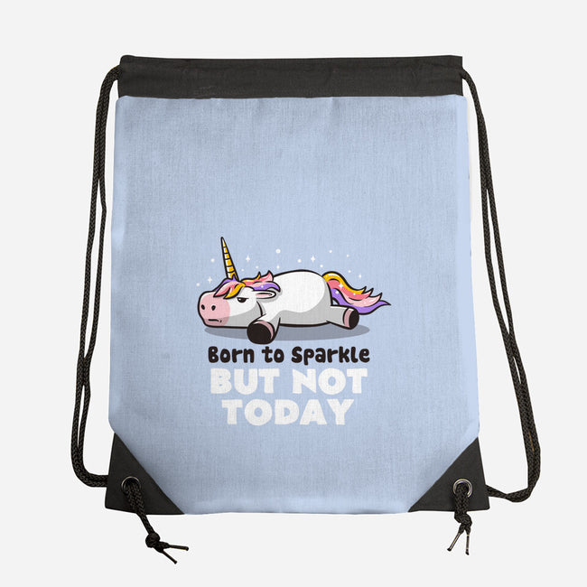 Born To Sparkle-none drawstring bag-eduely
