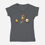 Fire Stunt-womens v-neck tee-Naolito
