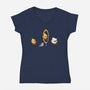 Fire Stunt-womens v-neck tee-Naolito