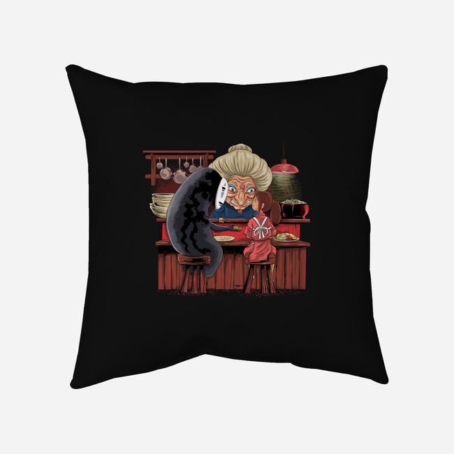 Spirited Runaway-none removable cover w insert throw pillow-zascanauta