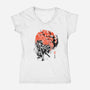 Brother Ink-womens v-neck tee-IKILO