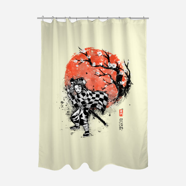 Brother Ink-none polyester shower curtain-IKILO