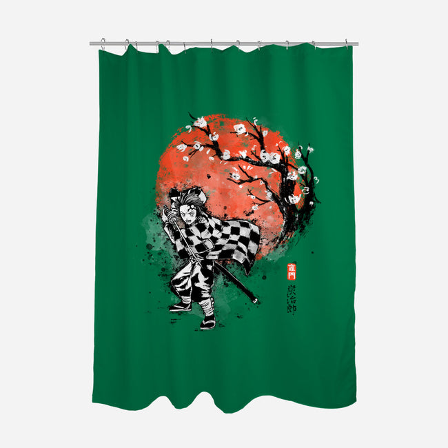 Brother Ink-none polyester shower curtain-IKILO