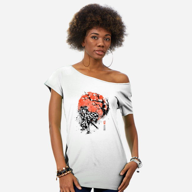 Brother Ink-womens off shoulder tee-IKILO