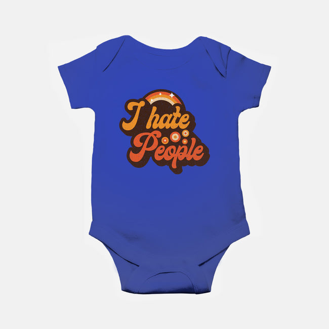 Hate People-baby basic onesie-retrodivision