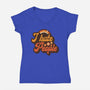 Hate People-womens v-neck tee-retrodivision