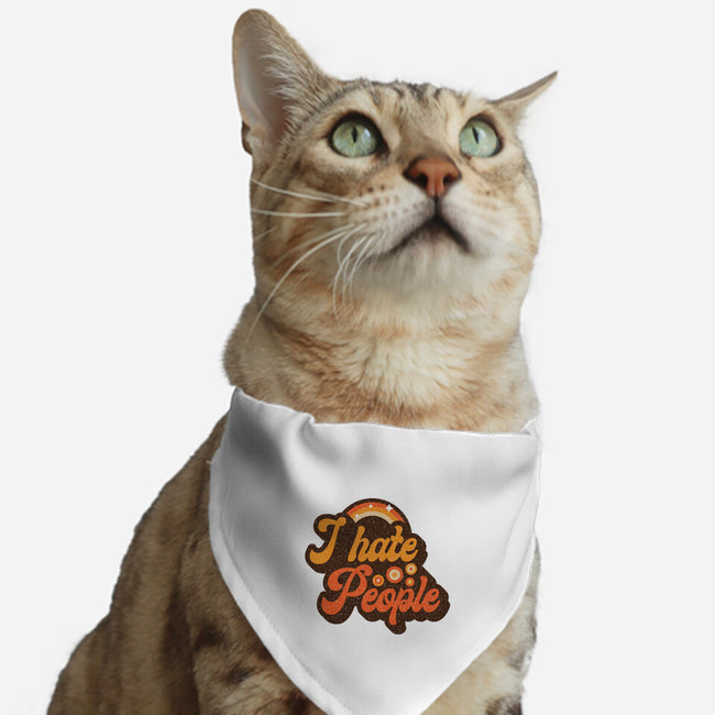 Hate People-cat adjustable pet collar-retrodivision