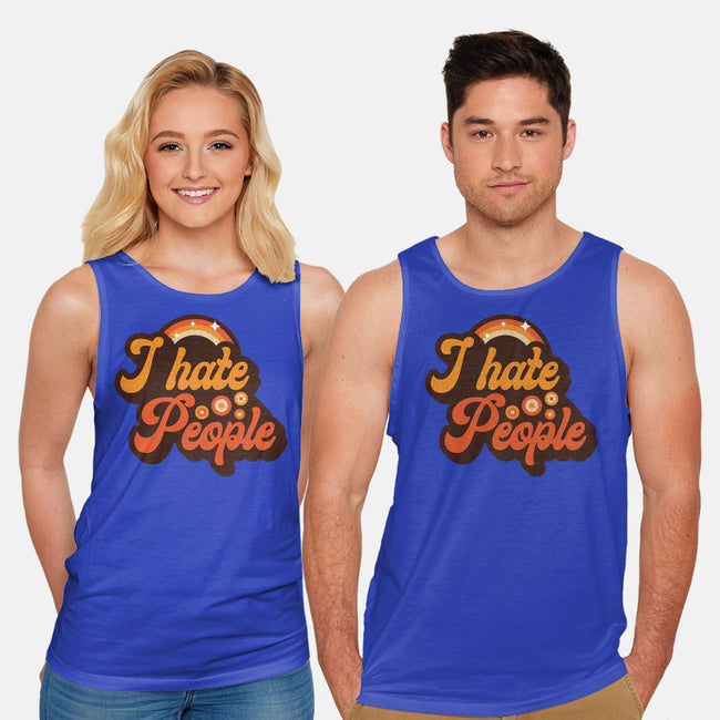 Hate People-unisex basic tank-retrodivision