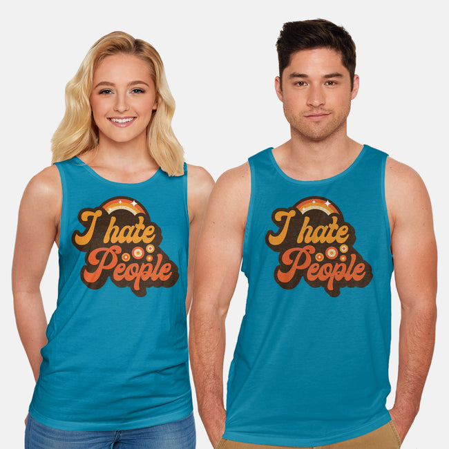 Hate People-unisex basic tank-retrodivision