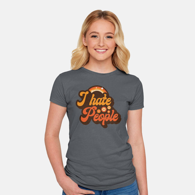 Hate People-womens fitted tee-retrodivision
