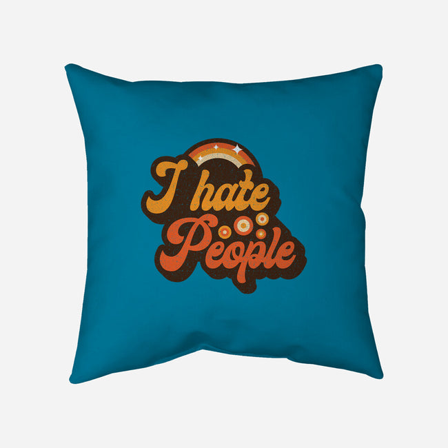 Hate People-none non-removable cover w insert throw pillow-retrodivision