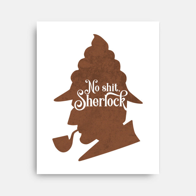 No Sherlock-none stretched canvas-hbdesign