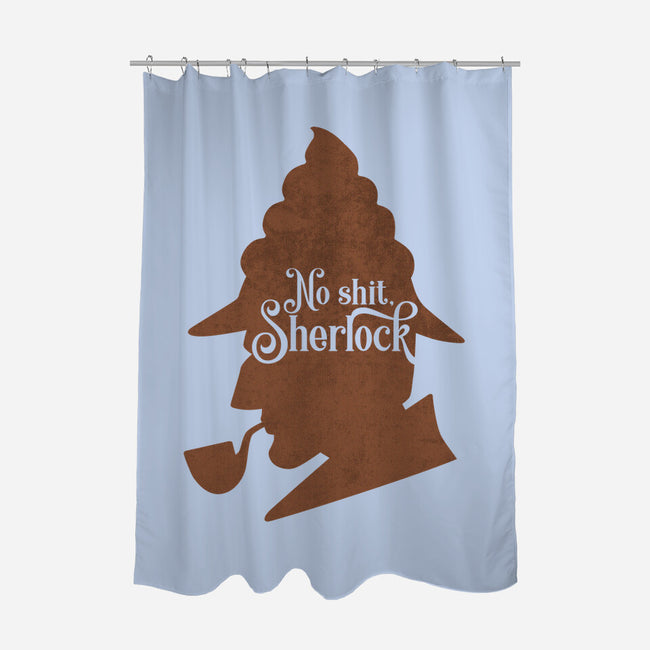 No Sherlock-none polyester shower curtain-hbdesign