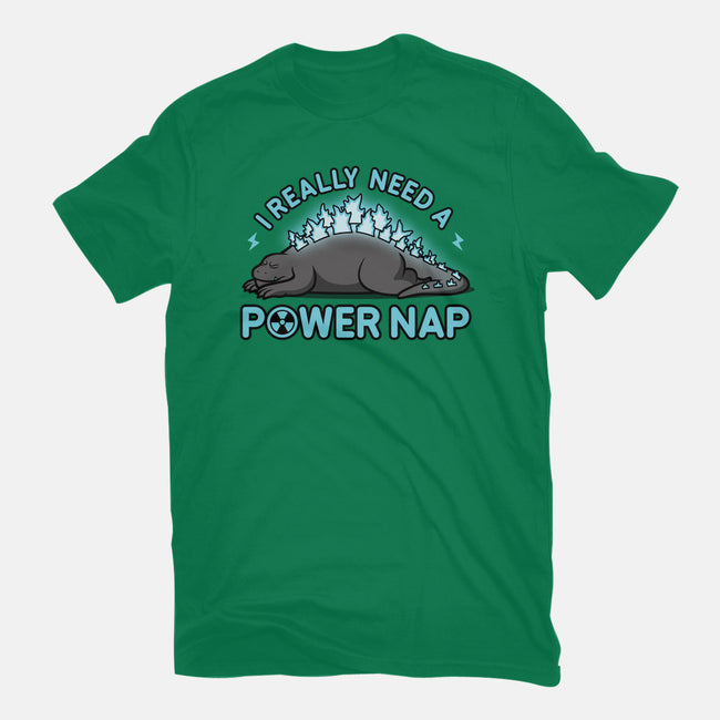 Power Nap-womens fitted tee-LooneyCartoony