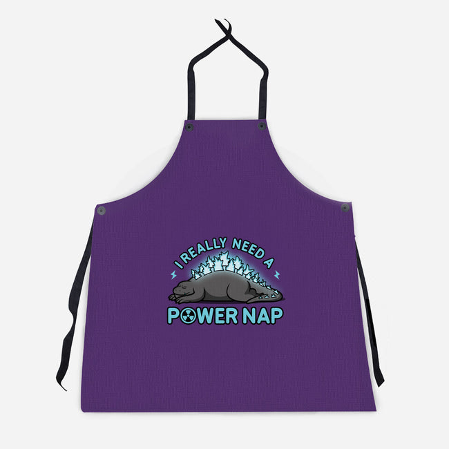 Power Nap-unisex kitchen apron-LooneyCartoony
