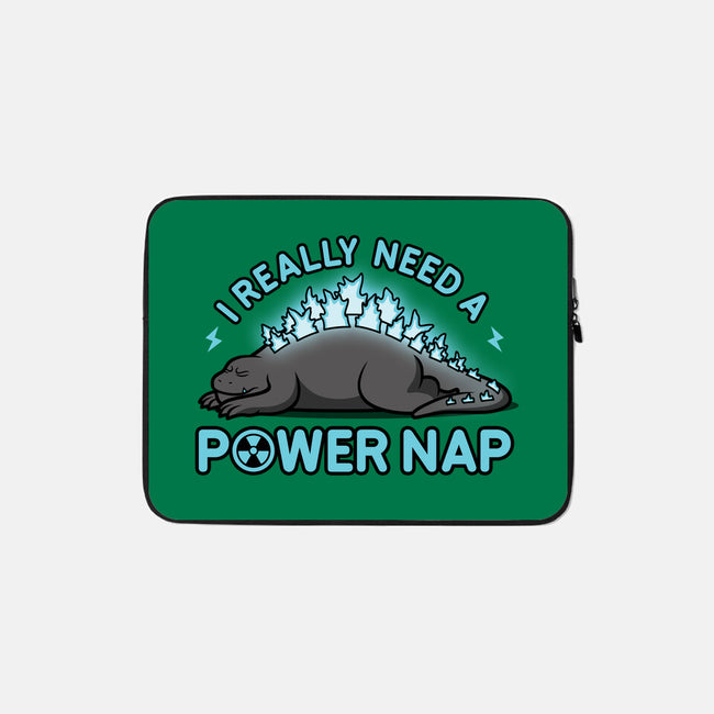 Power Nap-none zippered laptop sleeve-LooneyCartoony