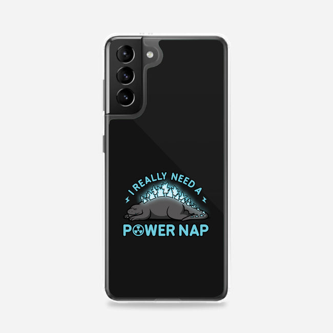 Power Nap-samsung snap phone case-LooneyCartoony