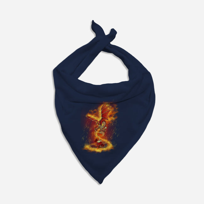 The Flame Ravager-dog bandana pet collar-Ionfox