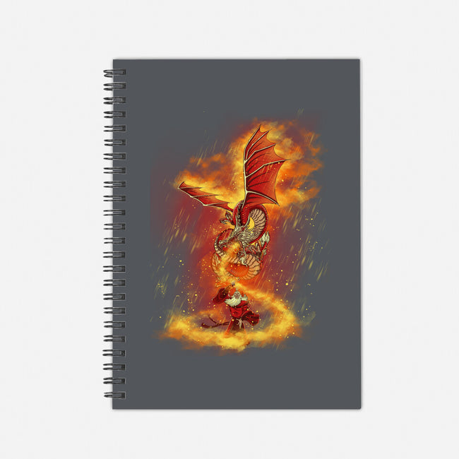 The Flame Ravager-none dot grid notebook-Ionfox