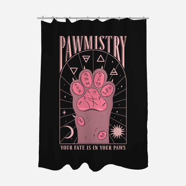 Pawmistry-none polyester shower curtain-Thiago Correa