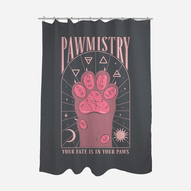 Pawmistry-none polyester shower curtain-Thiago Correa