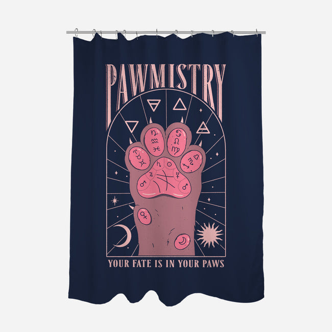 Pawmistry-none polyester shower curtain-Thiago Correa