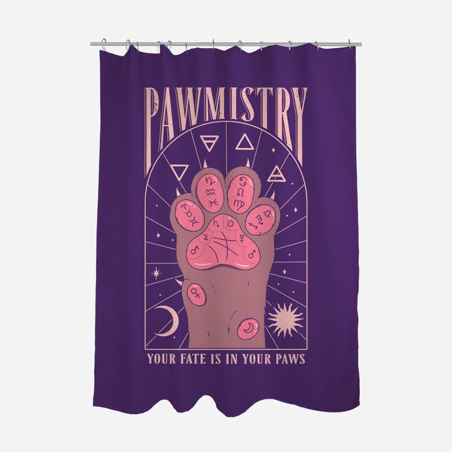 Pawmistry-none polyester shower curtain-Thiago Correa