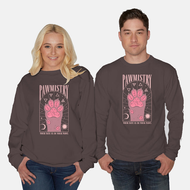 Pawmistry-unisex crew neck sweatshirt-Thiago Correa