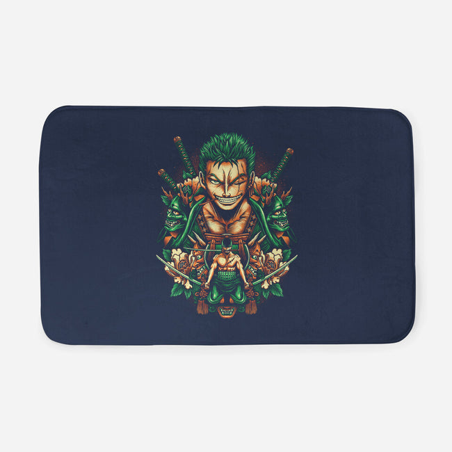 Rise Of The Pirate Hunter-none memory foam bath mat-glitchygorilla