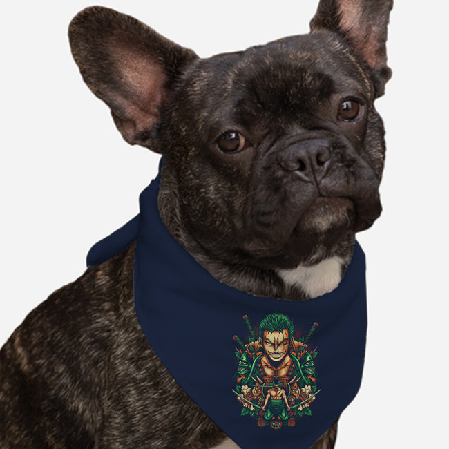Rise Of The Pirate Hunter-dog bandana pet collar-glitchygorilla