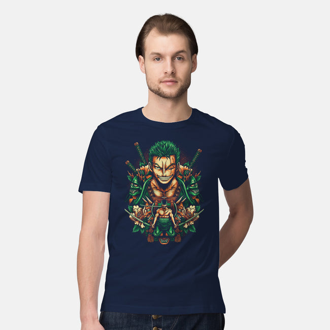 Rise Of The Pirate Hunter-mens premium tee-glitchygorilla