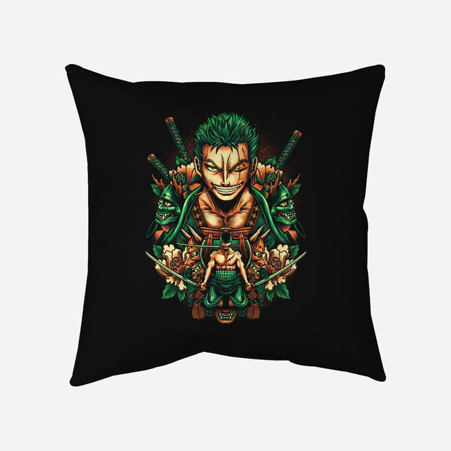 Rise Of The Pirate Hunter-none removable cover w insert throw pillow-glitchygorilla