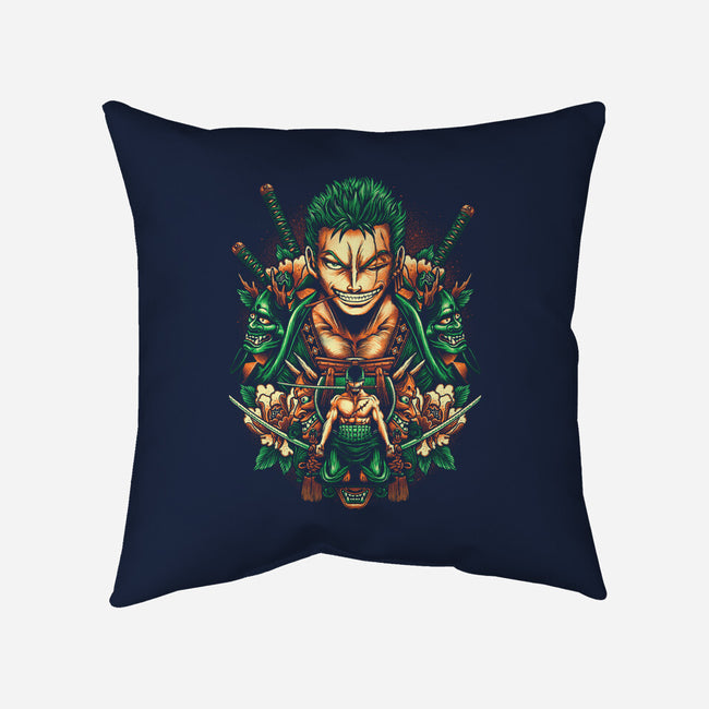 Rise Of The Pirate Hunter-none removable cover w insert throw pillow-glitchygorilla
