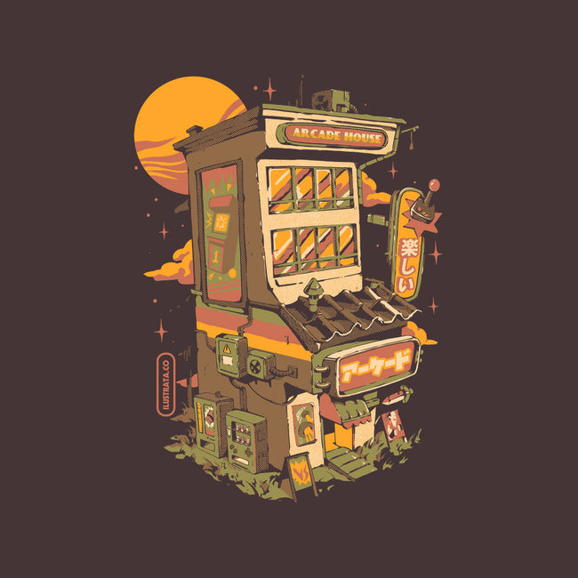 Arcade House-none glossy sticker-ilustrata
