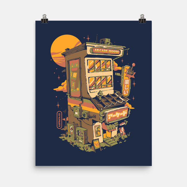 Arcade House-none matte poster-ilustrata