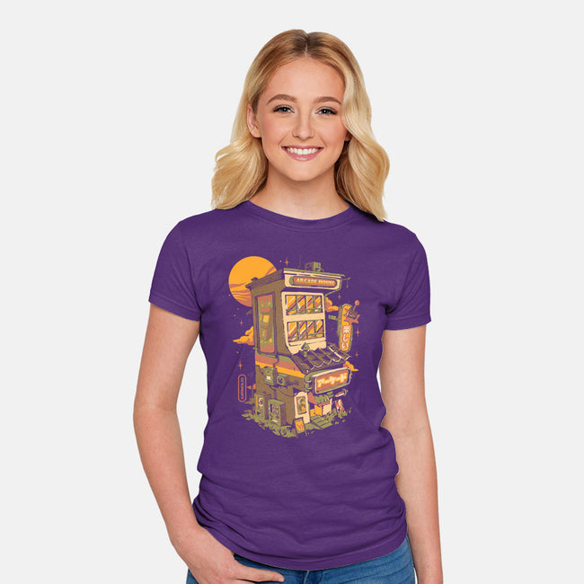 Arcade House-womens fitted tee-ilustrata