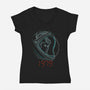 Lucky Star-womens v-neck tee-rocketman_art