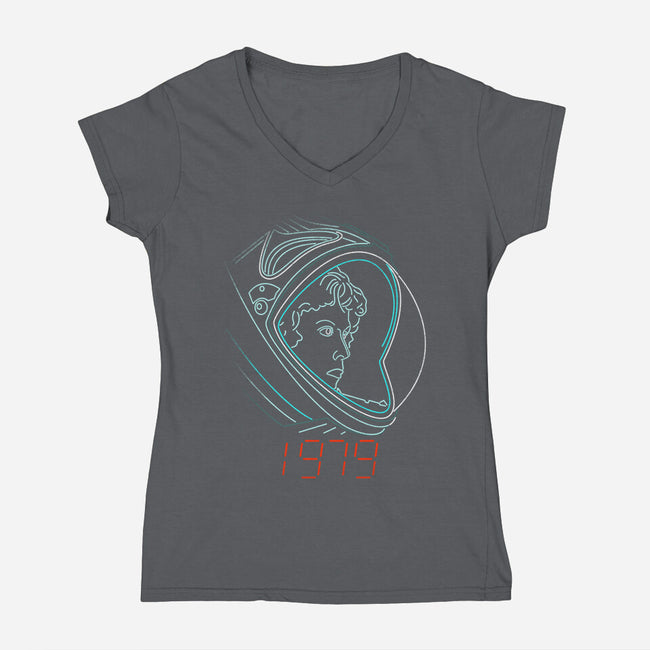 Lucky Star-womens v-neck tee-rocketman_art