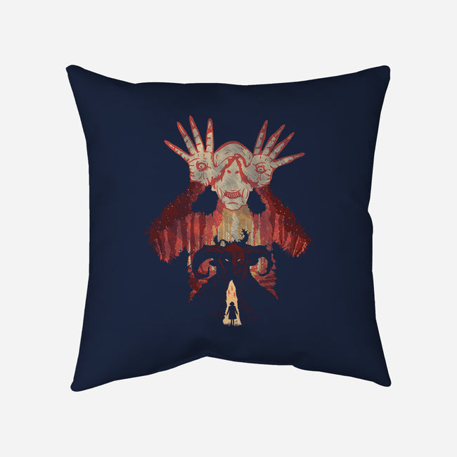 Horrific Tale-none non-removable cover w insert throw pillow-dalethesk8er